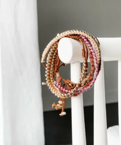 Leto Collections Accessories & Gifts Reagan Woven Stack Bracelets