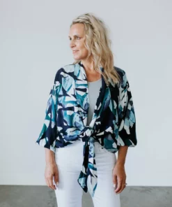 Clothing Illustrated, Inc Kiara Kimono Wrap Top Tops