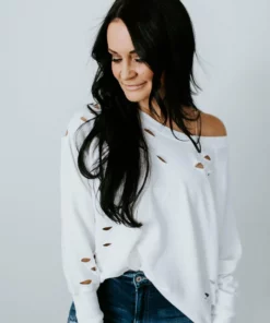 Lauriebelles Lily & Lottie Wren Distressed Crew Sweatshirt By Chelsea DeBoer 20 Lauriebelles Lily & Lottie Wren Distressed Crew Sweatshirt By Chelsea DeBoer