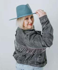 POL Clothing Inc. Fringe Benefits Denim Jacket