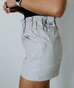 KanCan Bottoms Jozalyn Vegan Leather Shorts