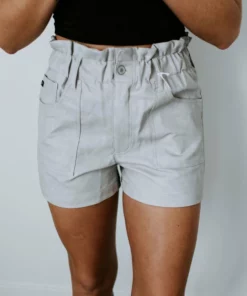 KanCan Bottoms Jozalyn Vegan Leather Shorts