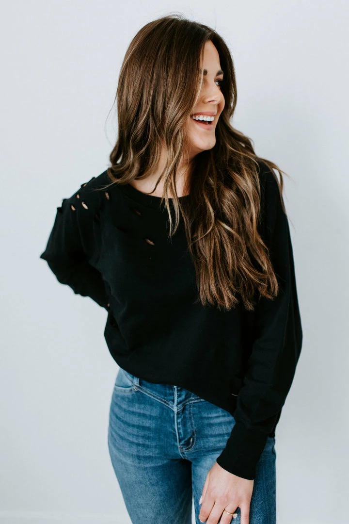 Lauriebelles Lily & Lottie Wren Distressed Crew Sweatshirt By Chelsea DeBoer 9 Lauriebelles Lily & Lottie Wren Distressed Crew Sweatshirt By Chelsea DeBoer