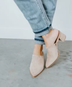 SOTD Footwear Leaving Soon Suede Mules Shoes