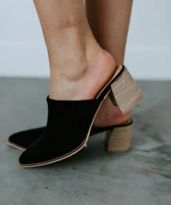 SOTD Footwear Leaving Soon Suede Mules Shoes