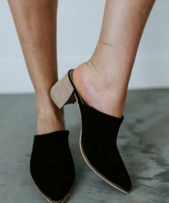 SOTD Footwear Leaving Soon Suede Mules Shoes