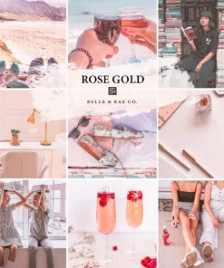 Belle & Rae Co. Lightroom Presets Rose Gold