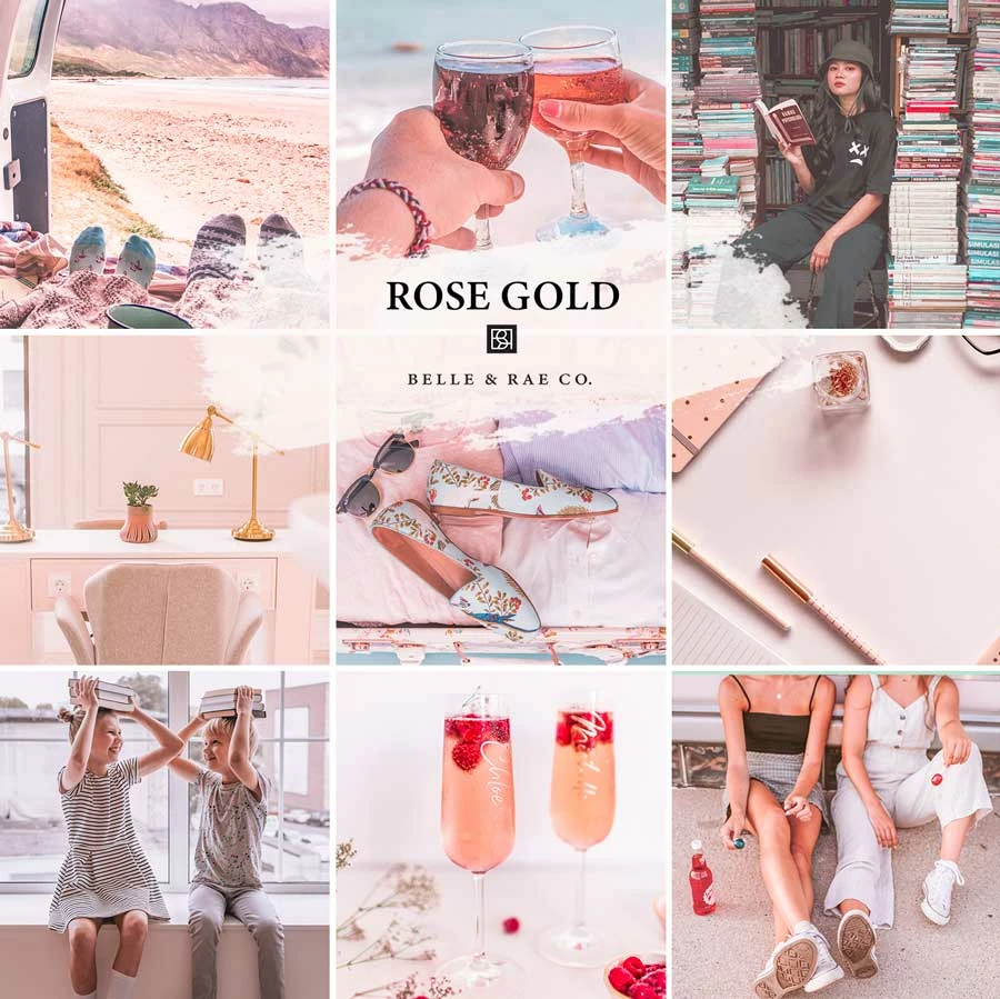 Belle & Rae Co. Lightroom Presets Rose Gold 3 Belle & Rae Co. Lightroom Presets Rose Gold