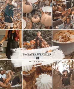 Belle & Rae Co. Lightroom Presets Sweater Weather