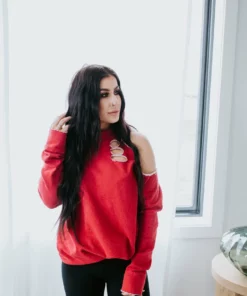 Whitehouse Lily & Lottie Monroe Cold Shoulder Sweatshirt By Chelsea DeBoer