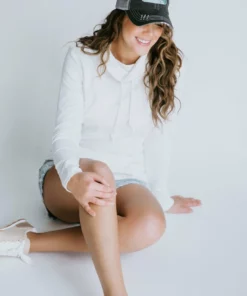 Lauriebelles Off White Lily & Lottie Cowl Sweatshirt