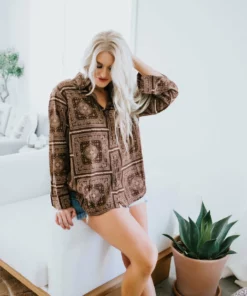 Mimosa Denver Button Up Top Tops