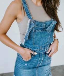 Insane Gene Bottoms Ginnie Denim Overall Skirt