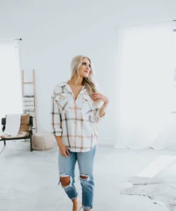 26 International Bayker Button Up Top