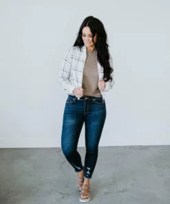 RD International Outerwear Rhett Crop Bomber Jacket