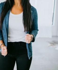 Bibi Out To Impress Denim Blazer Outerwear