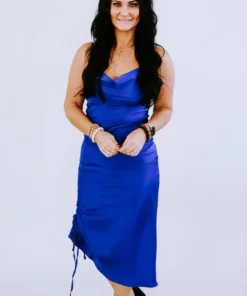 Mable Dresses Maurie Cowl Neck Midi Dress