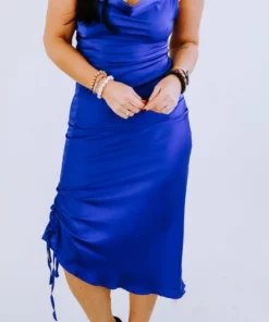 Mable Dresses Maurie Cowl Neck Midi Dress