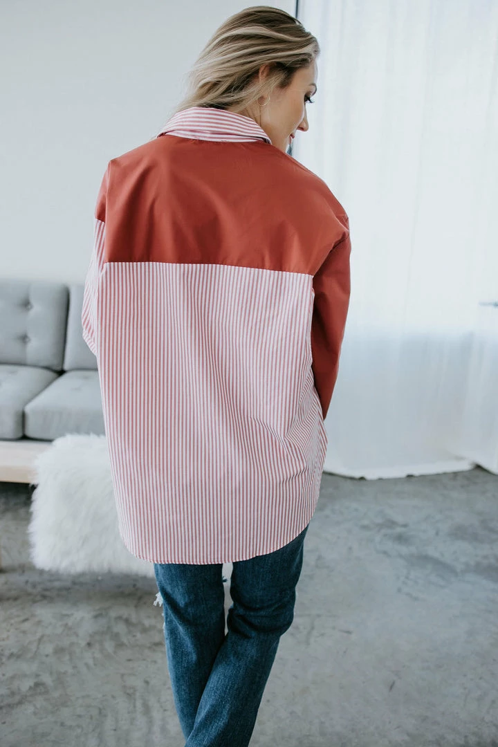 Aaron & Amber Freddie Two Tone Top Tops 5 Aaron & Amber Freddie Two Tone Top Tops