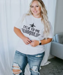 A. Blush Co. Curvy Talk To Me Goose Tee