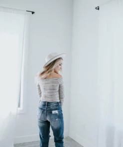 GILLI Thea Off Shoulder Bodysuit Tops