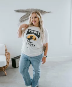 Vintage Soul Yippee Ki-Yay Graphic Tee Curvy