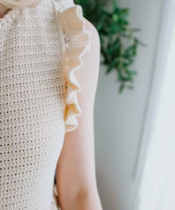 Mable Kai Ruffle Crop Tank