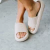 Let's See Style So Uplifting Slide Sandal Laurie's Sunday Try On