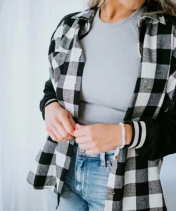 J.NNA Johnnie Plaid Shacket