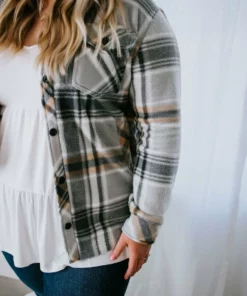 Thread & Supply Breaking Plaid Fleece Shacket