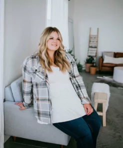 Thread & Supply Breaking Plaid Fleece Shacket