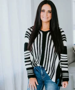 Miou Muse Tops Trina Striped Sweater