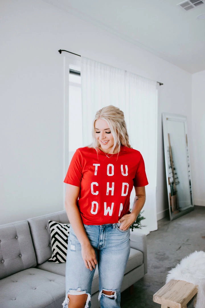 Kissed Apparel Touchdown Graphic Tee Curvy 9 Kissed Apparel Touchdown Graphic Tee Curvy