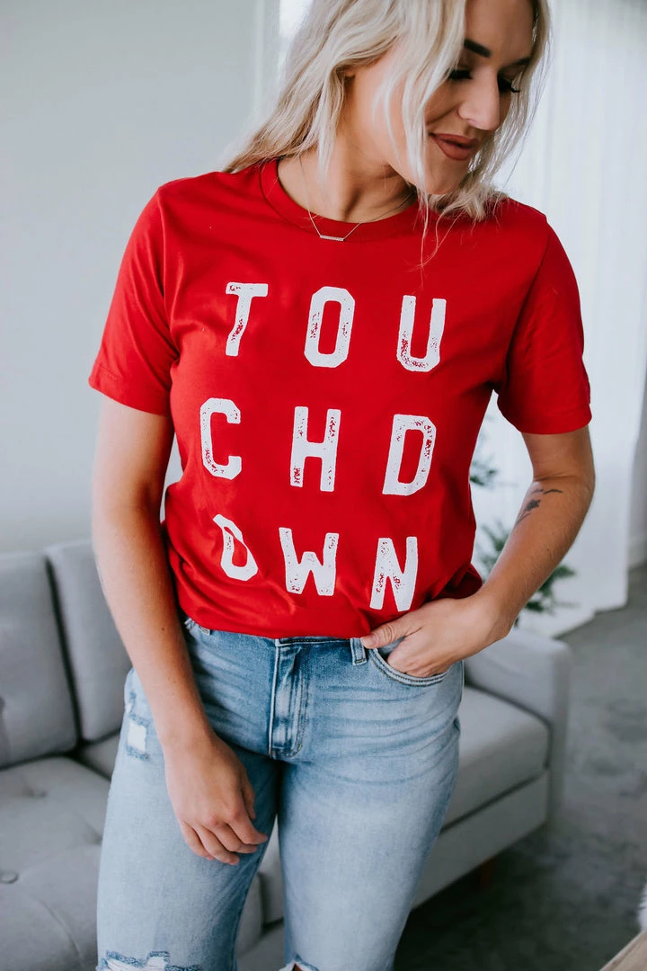 Kissed Apparel Touchdown Graphic Tee Curvy 10 Kissed Apparel Touchdown Graphic Tee Curvy