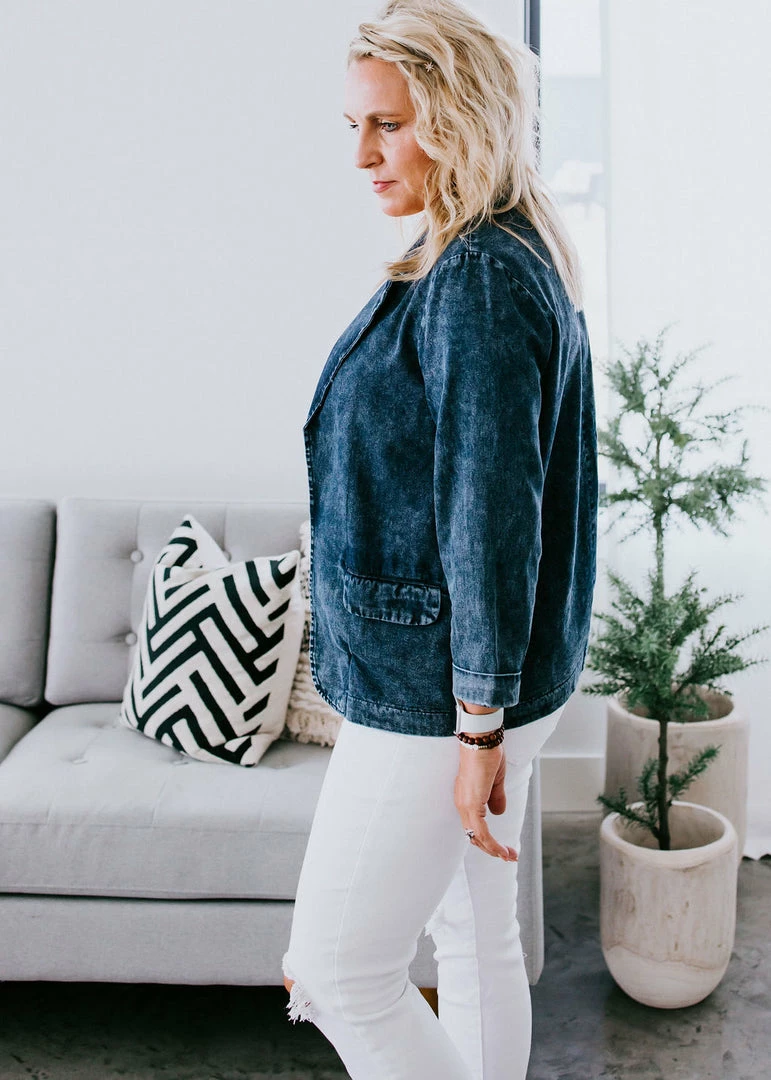 Bibi Out To Impress Denim Blazer Outerwear 7 Bibi Out To Impress Denim Blazer Outerwear