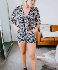 Daphne Lo Juanita Printed Romper