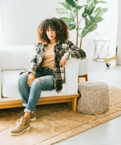 Thread & Supply Breaking Plaid Fleece Shacket